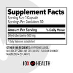 10X Health Berberine 500mg - 30 Capsules - image 2