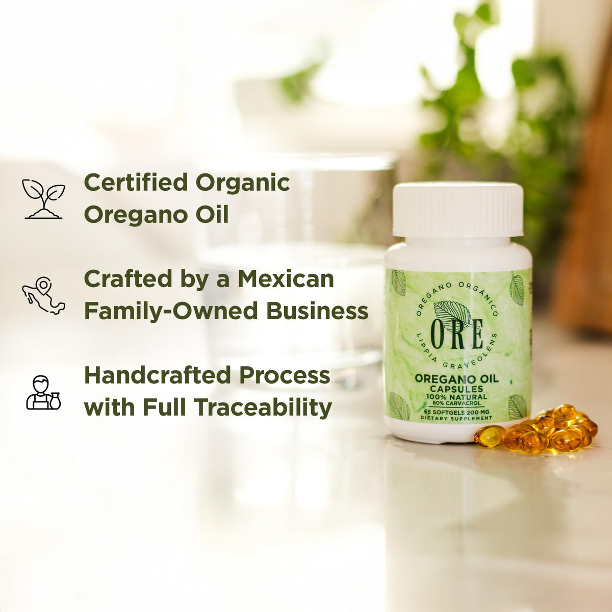 ORE Mexican Oregano Oil Softgels - 65 Softgels - image 10