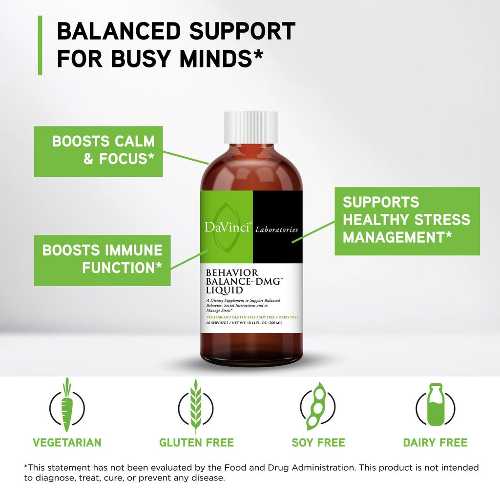 DaVinci Labs Behavior Balance-DMG Liquid - 10.14 Fl Oz - image 3