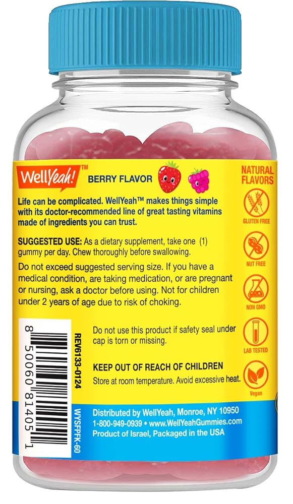 WellYeah Kids Probiotic Gummies with Prebiotic Fiber Sugar Free - image 3