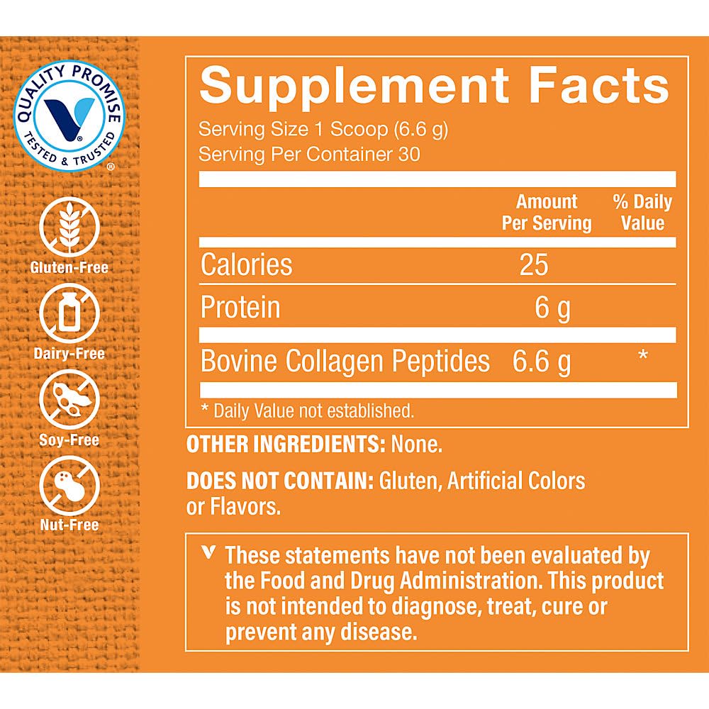 The Vitamin Shoppe Collagen Peptides Powder - 7 Ounces - image 2