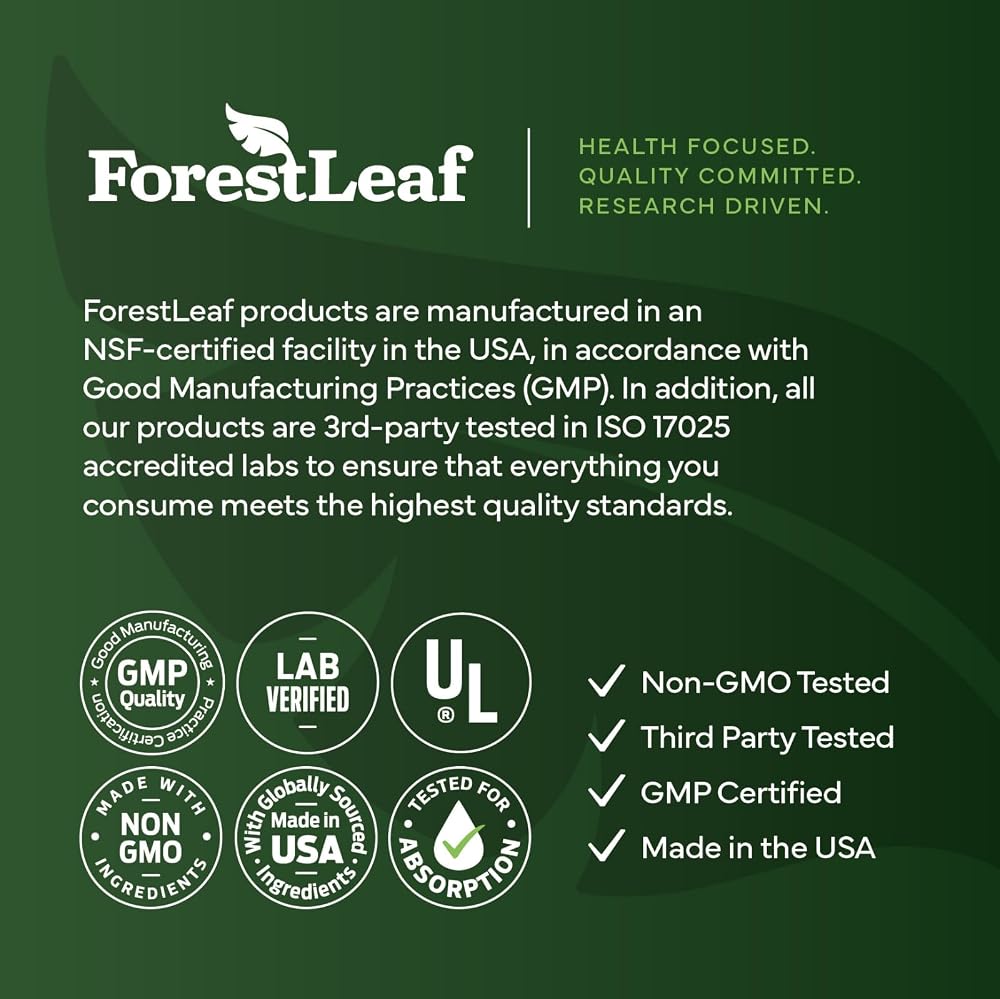 ForestLeaf Berberine Supplement - 1300mg per Serving - Ultra High