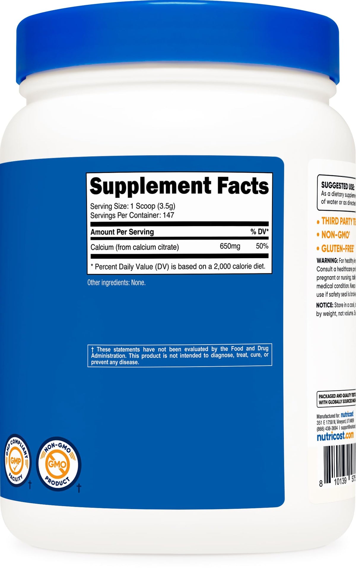 Nutricost Calcium Citrate Powder