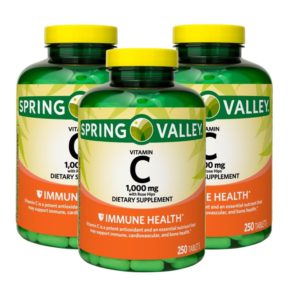 Unique Bundle Vitamin C 1000mg with Rose Hips - 750 Tablets