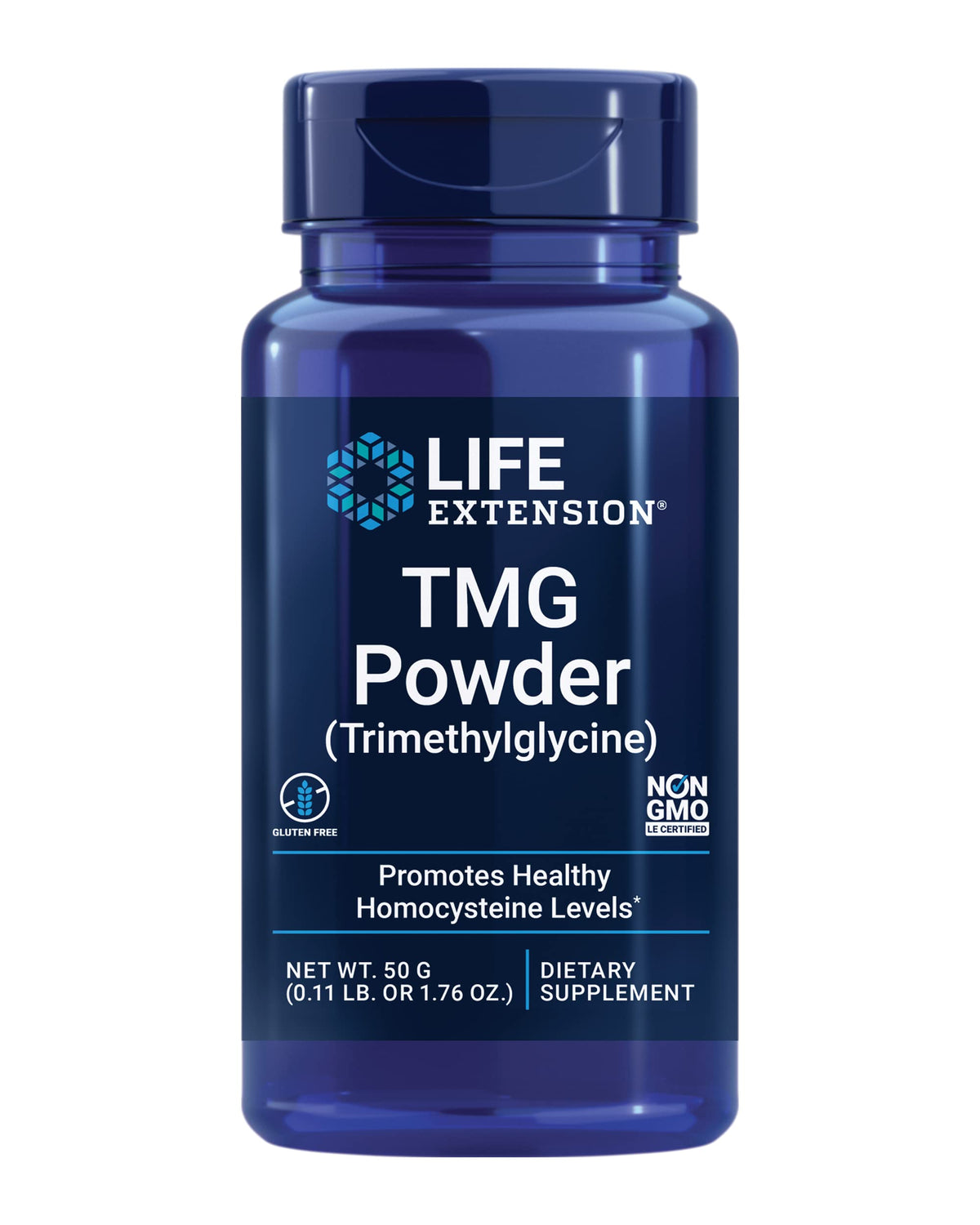 Life Extension TMG Powder Trimethylglycine Heart Health - 50g