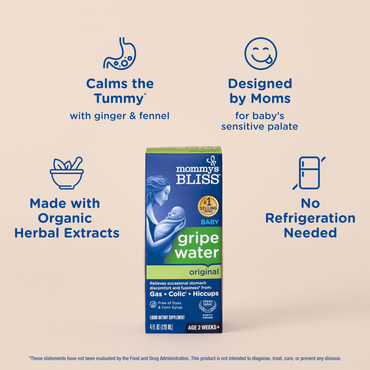 Mommy's Bliss Gripe Water Infant Gas & Colic Relief - 4 fl oz - image 3