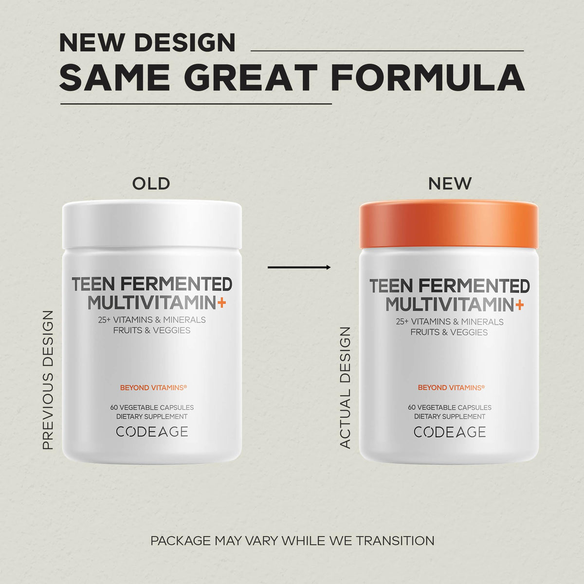 Codeage Teen Multivitamin, Boys & Girls with Omega-3 - 120 Capsules - image 3