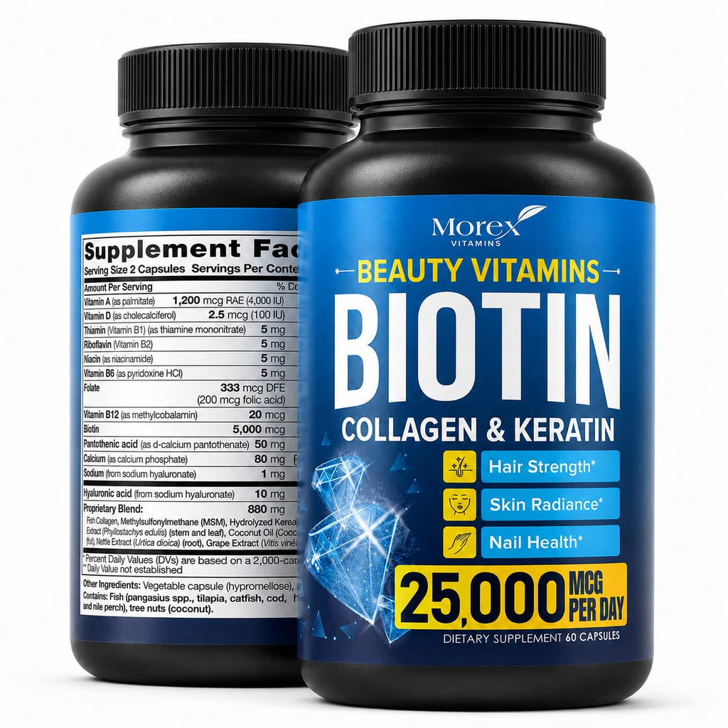 MOREX VITAMINS Biotin Collagen Keratin Supplement
