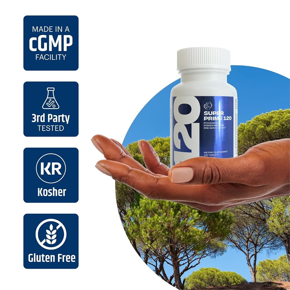 Kaire Super Maritime Prime 120 Pycnogenol French Pine Bark - 60 Tablets - image 6
