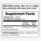 FITO MEDIC'S Vitamin B12 Softgels - 150 Softgels - image 5