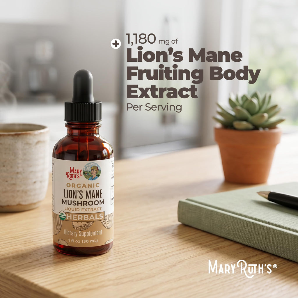 MARYRUTH'S Lion's Mane Mushroom Liquid Drops - 1 Fl Oz - image 7