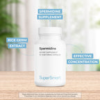 Supersmart Spermidine 3mg Rice Starch Extract - 60 Vegetarian Capsules - image 3