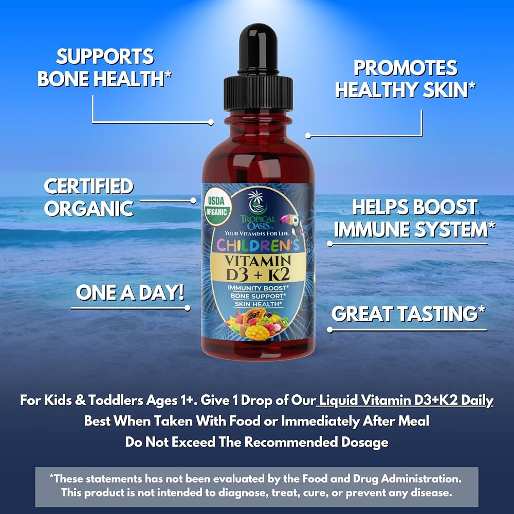 Tropical Oasis Liquid Multivitamins for Kids and Toddlers