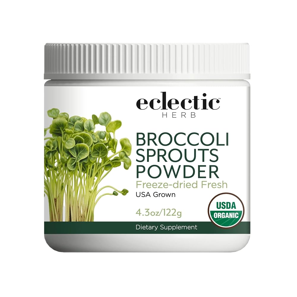 Eclectic Herb Organic Broccoli Sprouts Powder - 4.3 oz