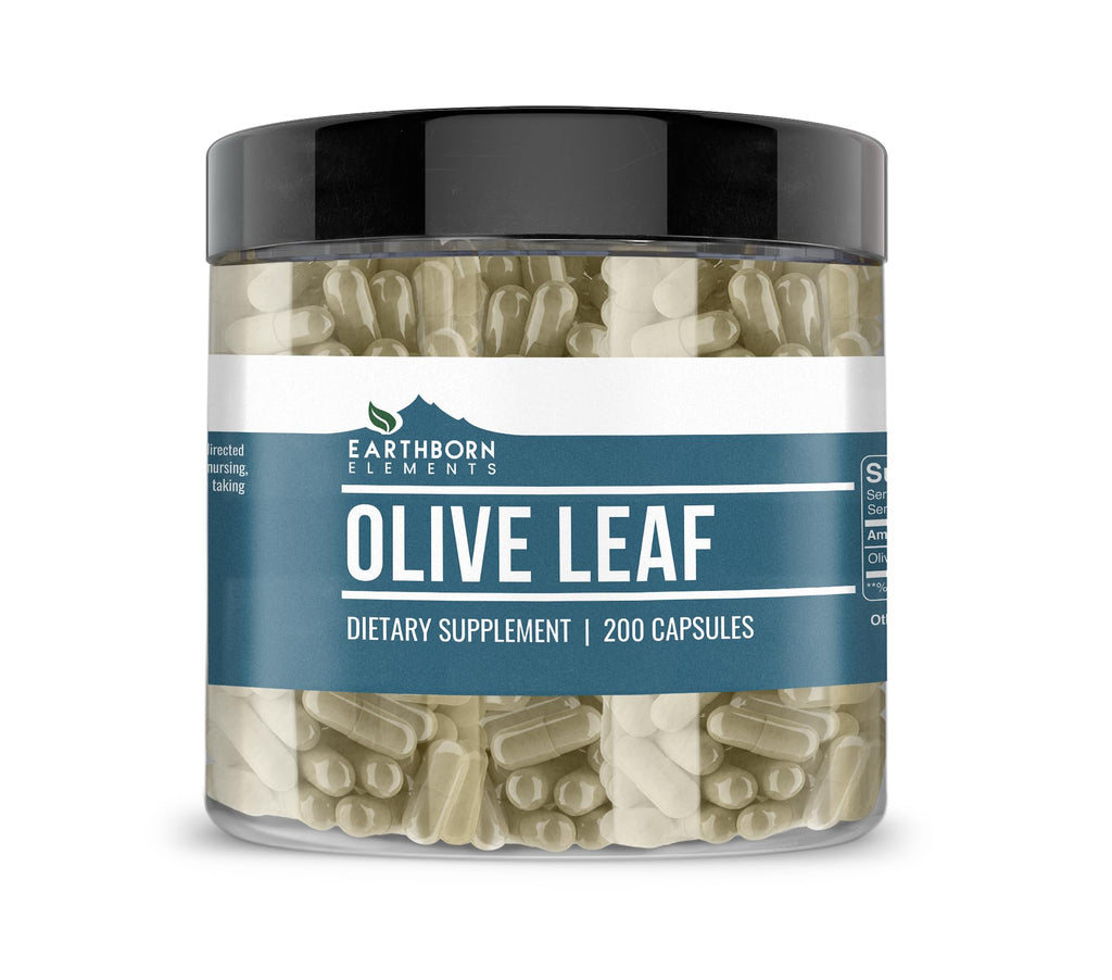 Earthborn Elements Olive Leaf Extract - 200 Capsules
