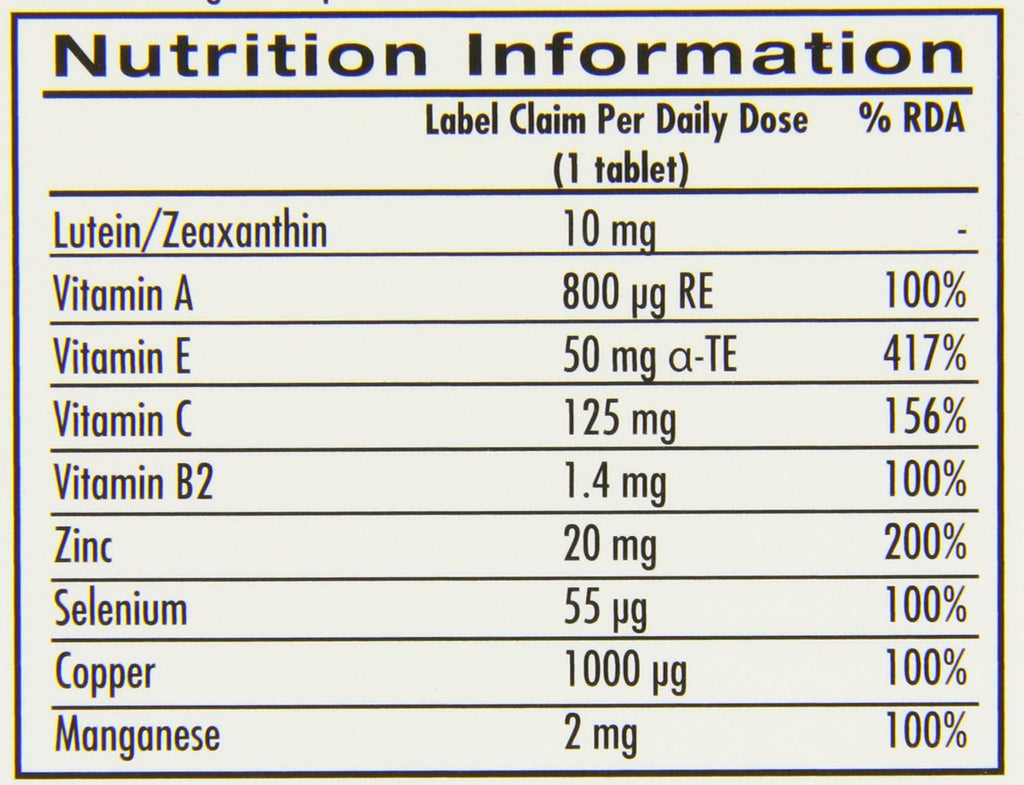 ICaps Lutein and Zeaxanthin Eye Health Support - 30 Tablets - image 6