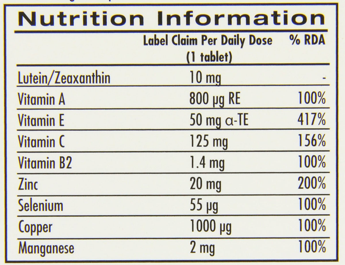 ICaps Lutein and Zeaxanthin Eye Health Support - 30 Tablets - image 6