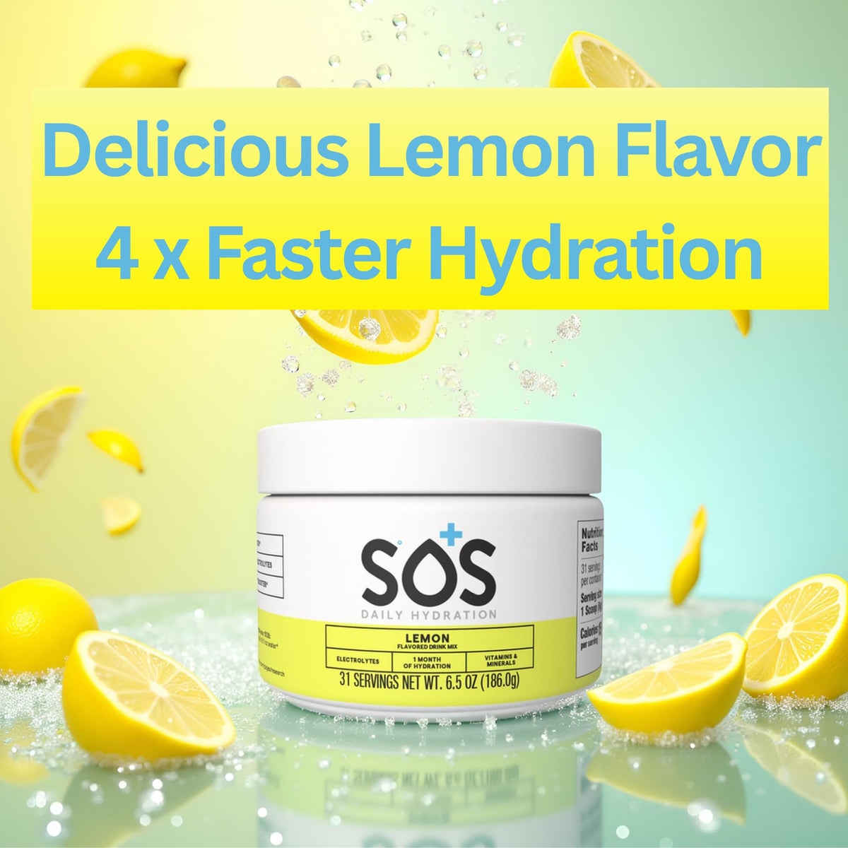 SOS Hydration Electrolyte Powder Drink Mix