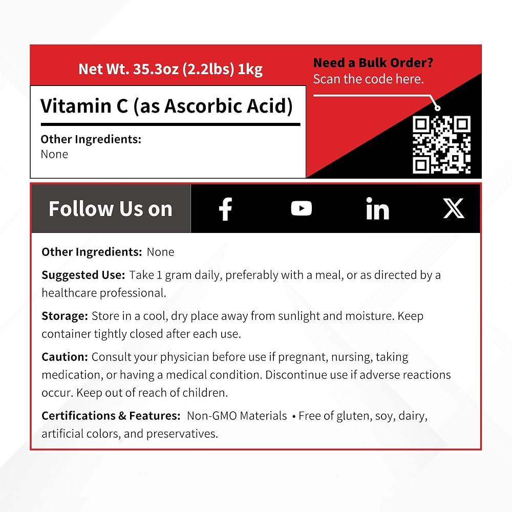 Vivion Vitamin C Powder USP Grade - 1 kg - image 5