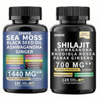 SXNWSN Shilajit Complex + Sea Moss Complex Set - 240 Capsules