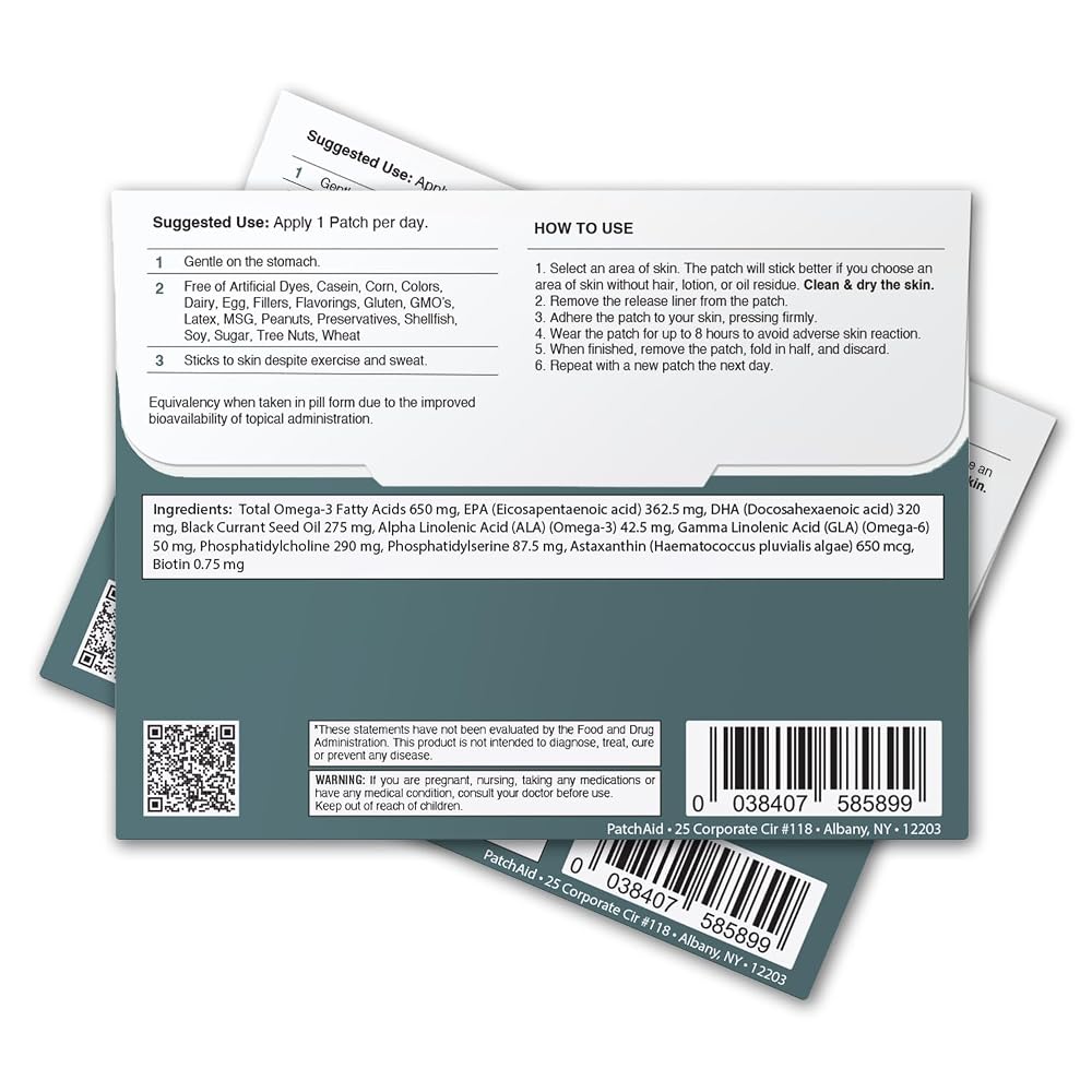 Patch Aid PatchAid Kids Omega-3 Topical Patch - 30 Count - image 2