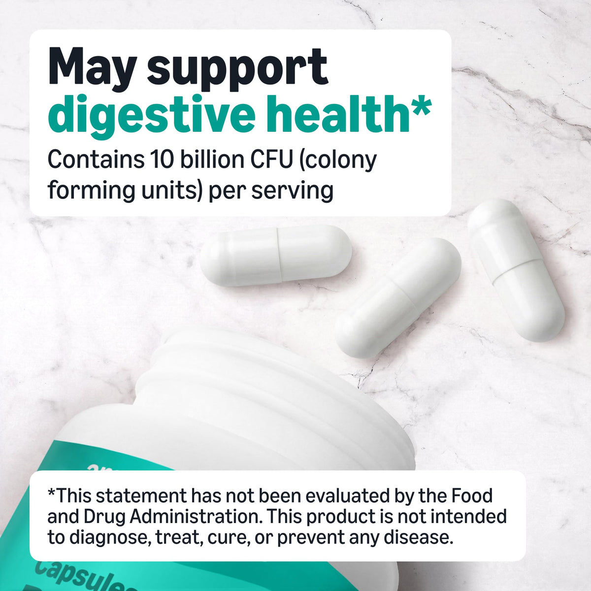 Amazon Basics Daily Probiotic 10 Billion CFU - 60 Capsules - image 3