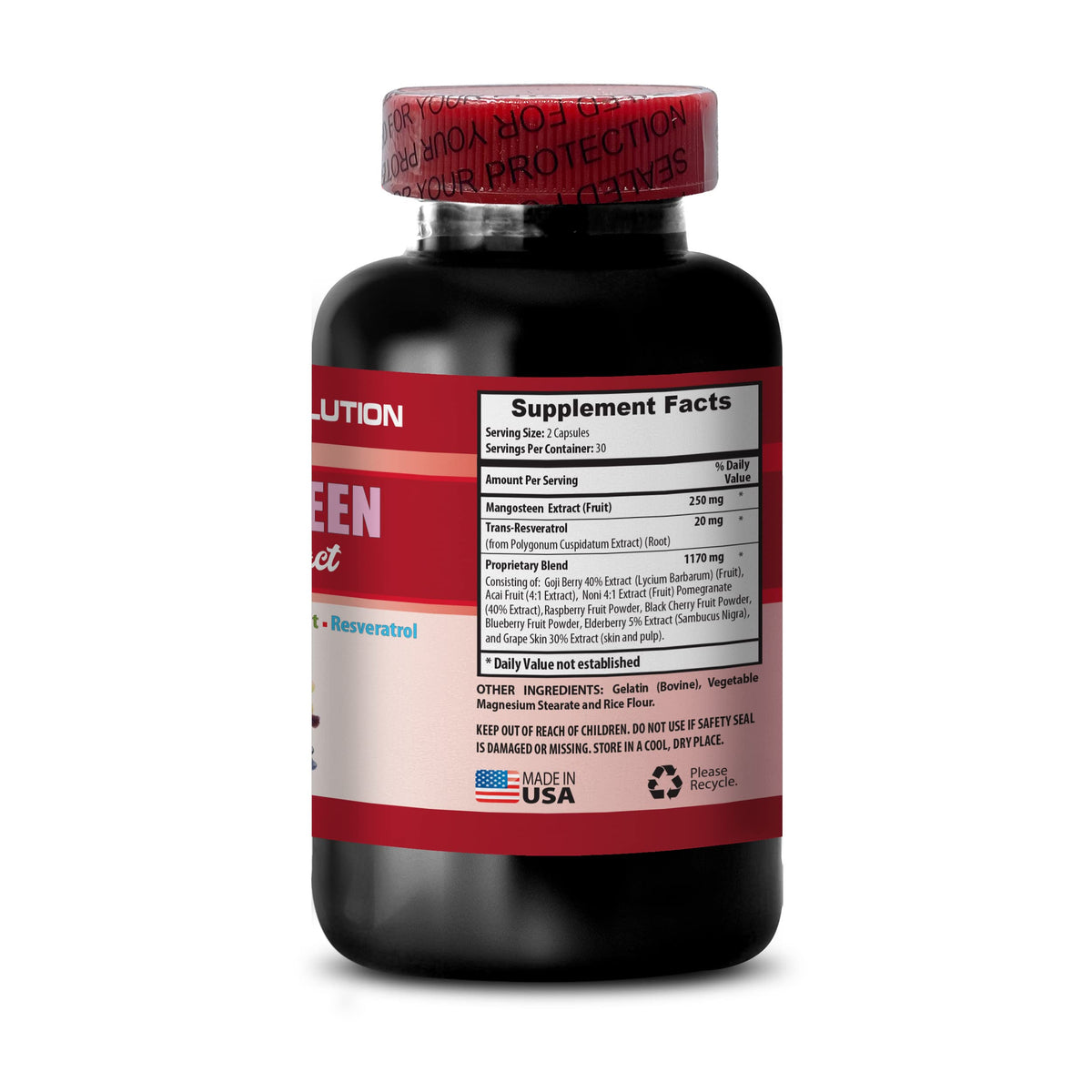 Health Solution Prime Mangosteen Fruit Extract Complex - 120 Capsules - image 4