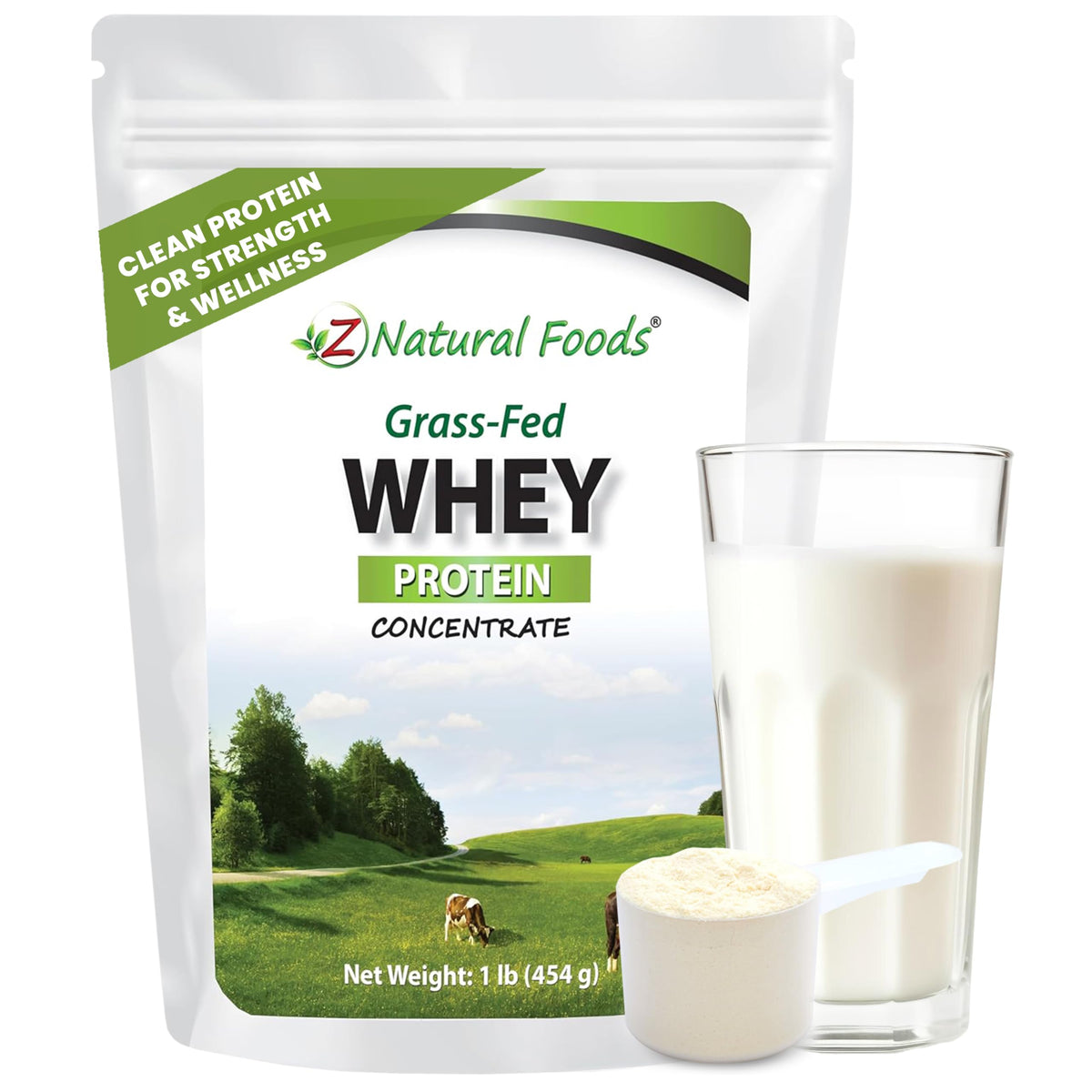 Z Natural Foods Grass-Fed Whey Protein Concentrate - Cold Processed