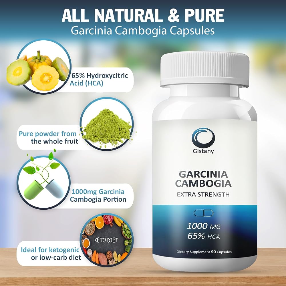 Gistany Garcinia Cambogia 65% HCA Weight Loss Capsules - 90 Count - image 4