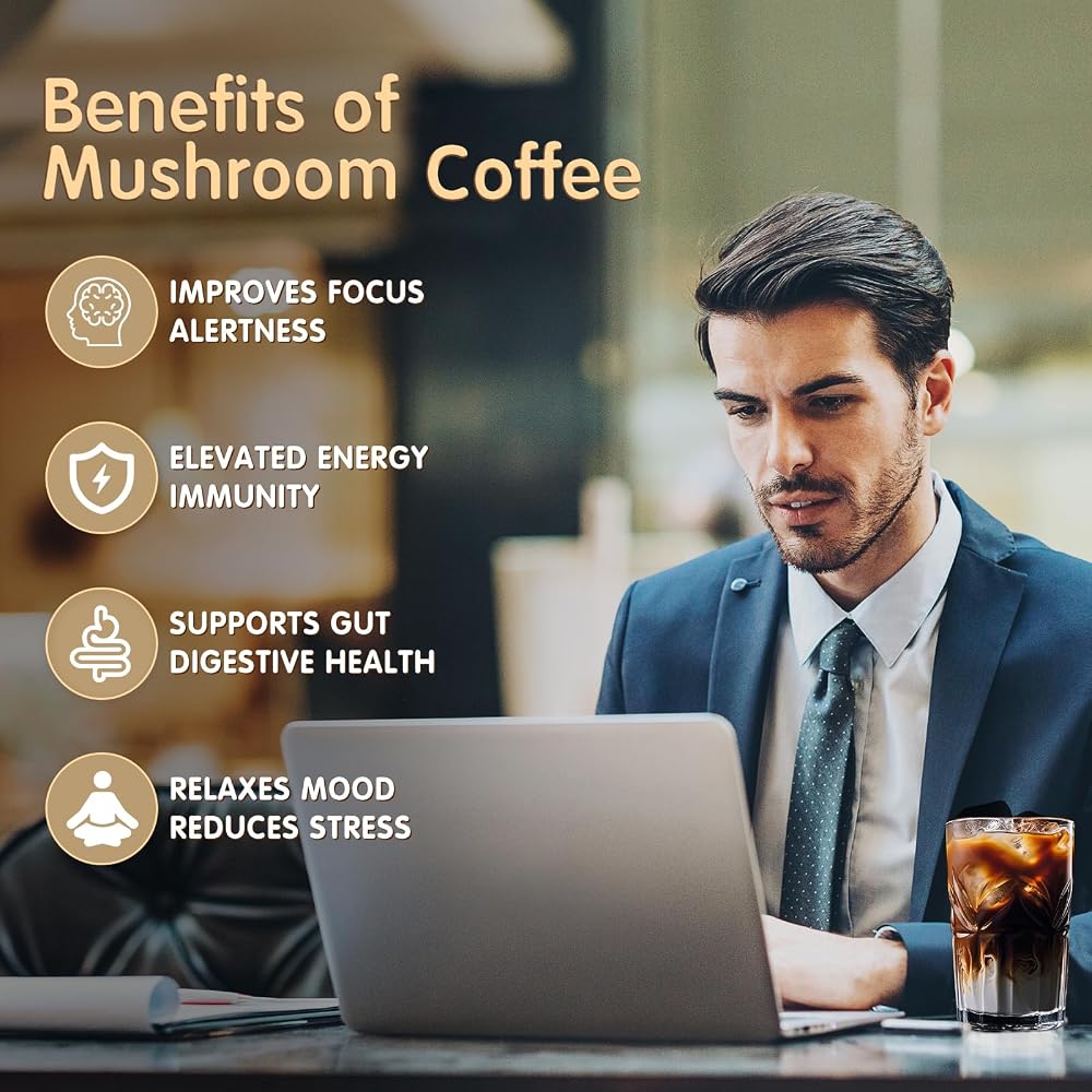 Balincer Mushroom Coffee with 6 Adaptogenic Mushrooms