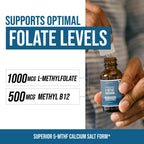 Triquetra Health Organic Methylfolate 1000mcg + Methyl B12 - 1 Fl Oz - image 5