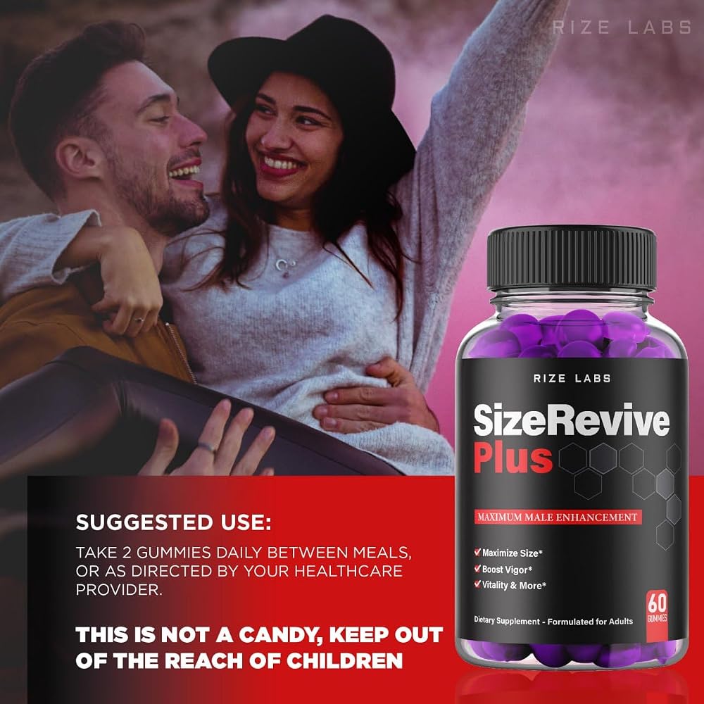 rize labs Size Revive Plus Gummies for Men - 120 Gummies - image 7