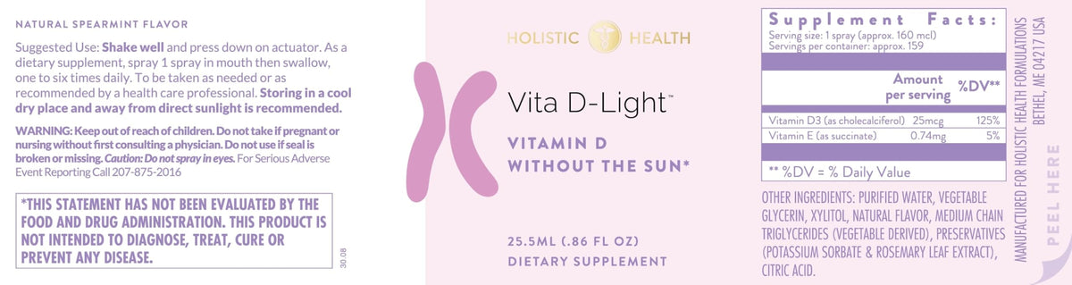 Holistic Health Vita D-Light Spray Vitamin D - 0.85 FL oz - image 4