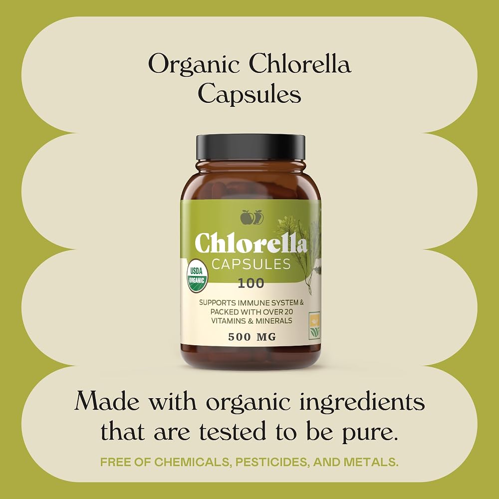 Complete Natural Products Organic Chlorella 500mg - 100 Capsules - image 10