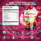 FastBlast Smoothie Pouches Banana Berry-Intermittent Fasting Drink
