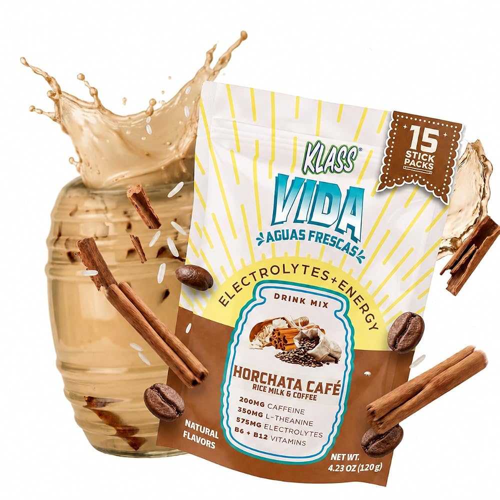 KLASS VIDA Hydration + Energy Sugar-Free Powder Packets Electrolyte