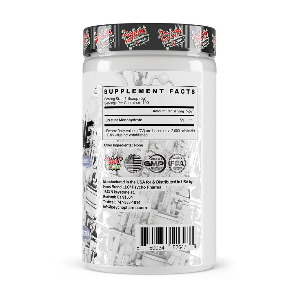 Psycho Pharma Creatine Monohydrate Powder - 60 Servings - image 2