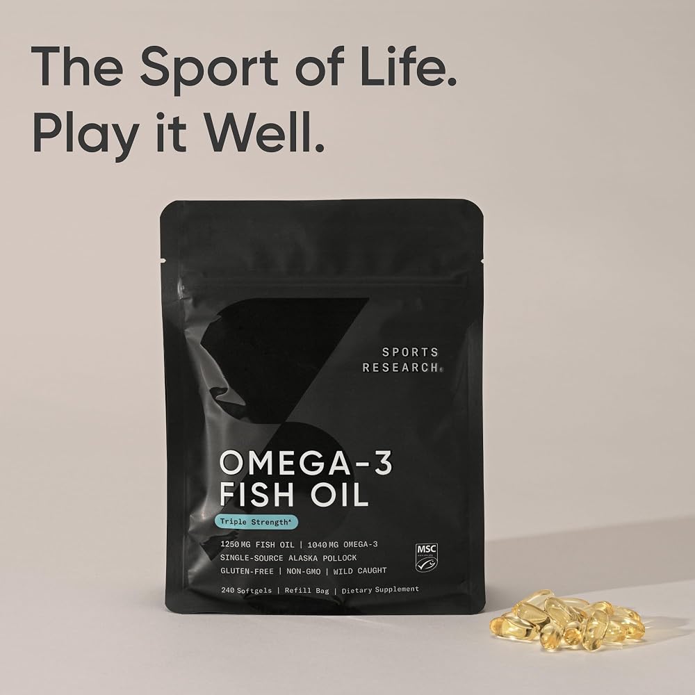 Sports Research Omega-3 Fish Oil 1250mg Alaska Pollock - 240 Softgels - image 7