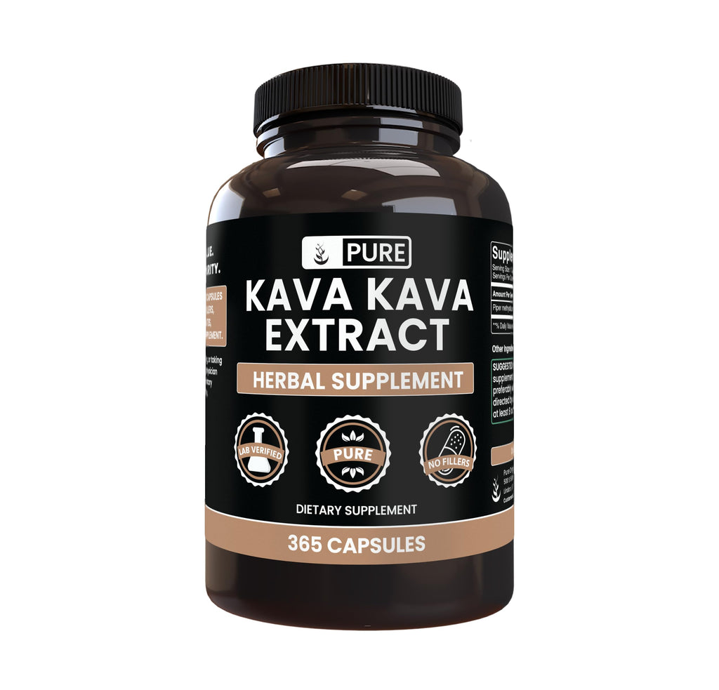 PURE ORIGINAL INGREDIENTS Kava Kava - 365 Capsules