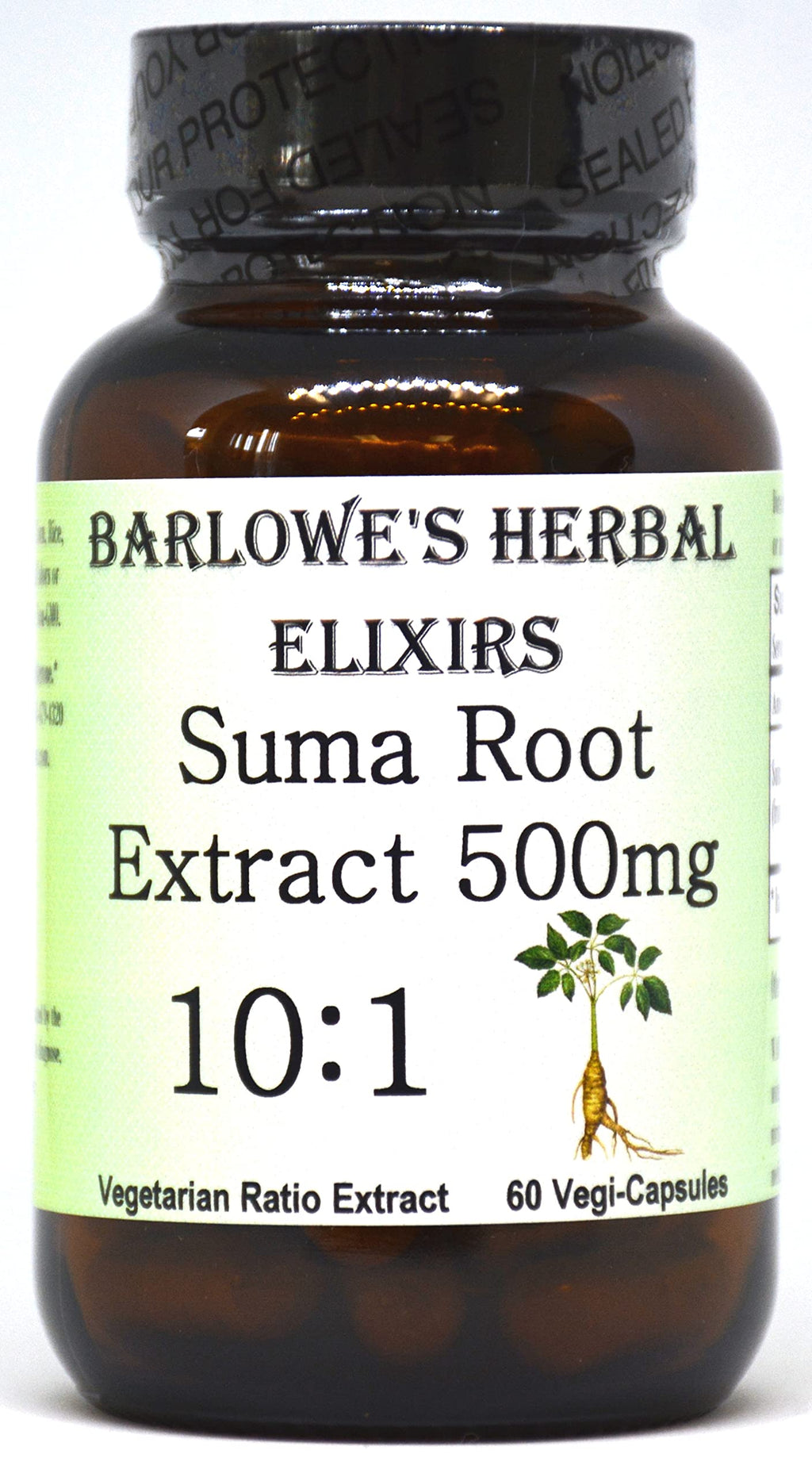 Barlowe's Herbal Elixirs Suma Root Extract 10:1 - 60 Vegetarian Capsules