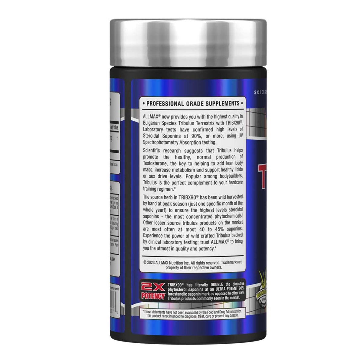 ALLMAX TRIBX90 Natural Testosterone Booster - 180 Capsules - image 2
