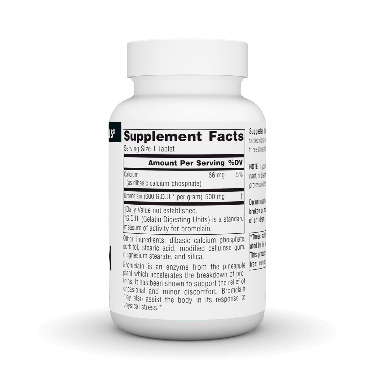 Source Naturals Bromelain 500mg - 120 Tablets - image 3
