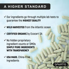 SPARTIS Certified Organic Sea Moss Capsules 2250mg - 180 Capsules - image 3