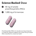 Theralogix TheraCran Max Cranberry Extract with D-Mannose - 180 Capsules - image 4