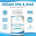 North Sea Supplements Vegan Algae Omega-3 - 60 Softgels - image 6