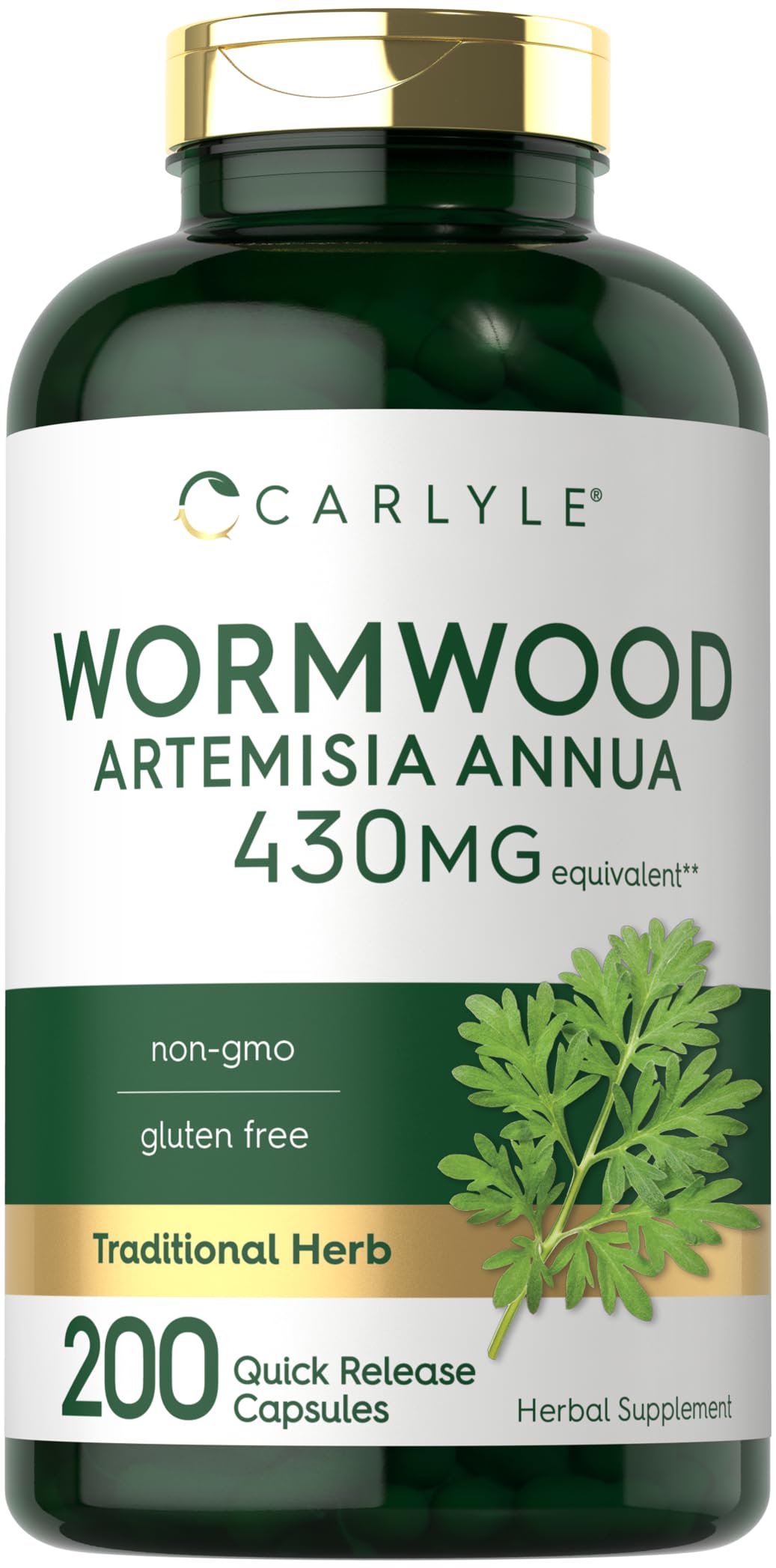 Carlyle Wormwood Capsules Artemisia Annua Herb - 200 Count