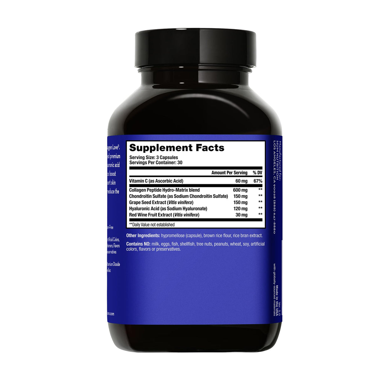 HUM Collagen Love Collagen Peptides Firm Skin Support - 90 Capsules - image 2