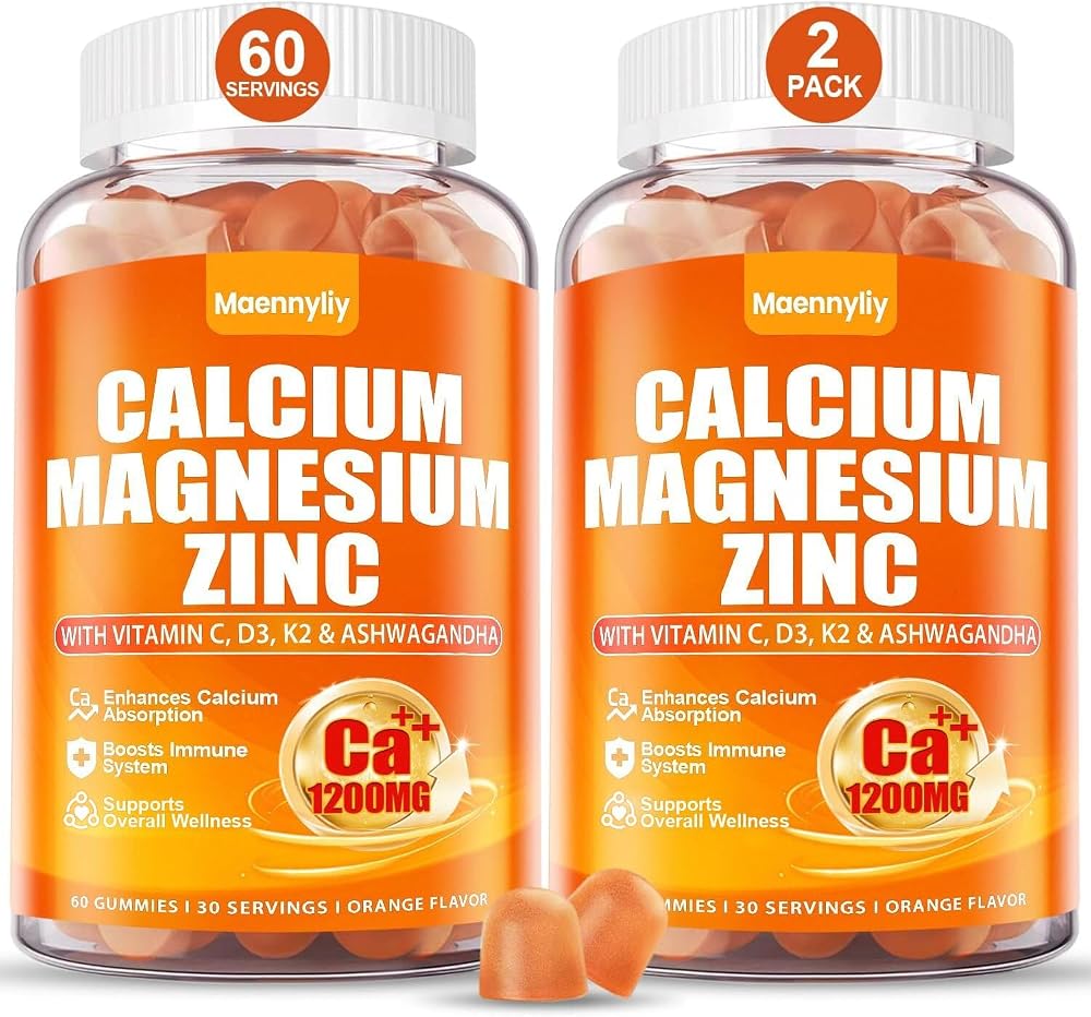 Maennyliy Calcium 1200 mg with Vitamin D3 Gummies - 120 Count
