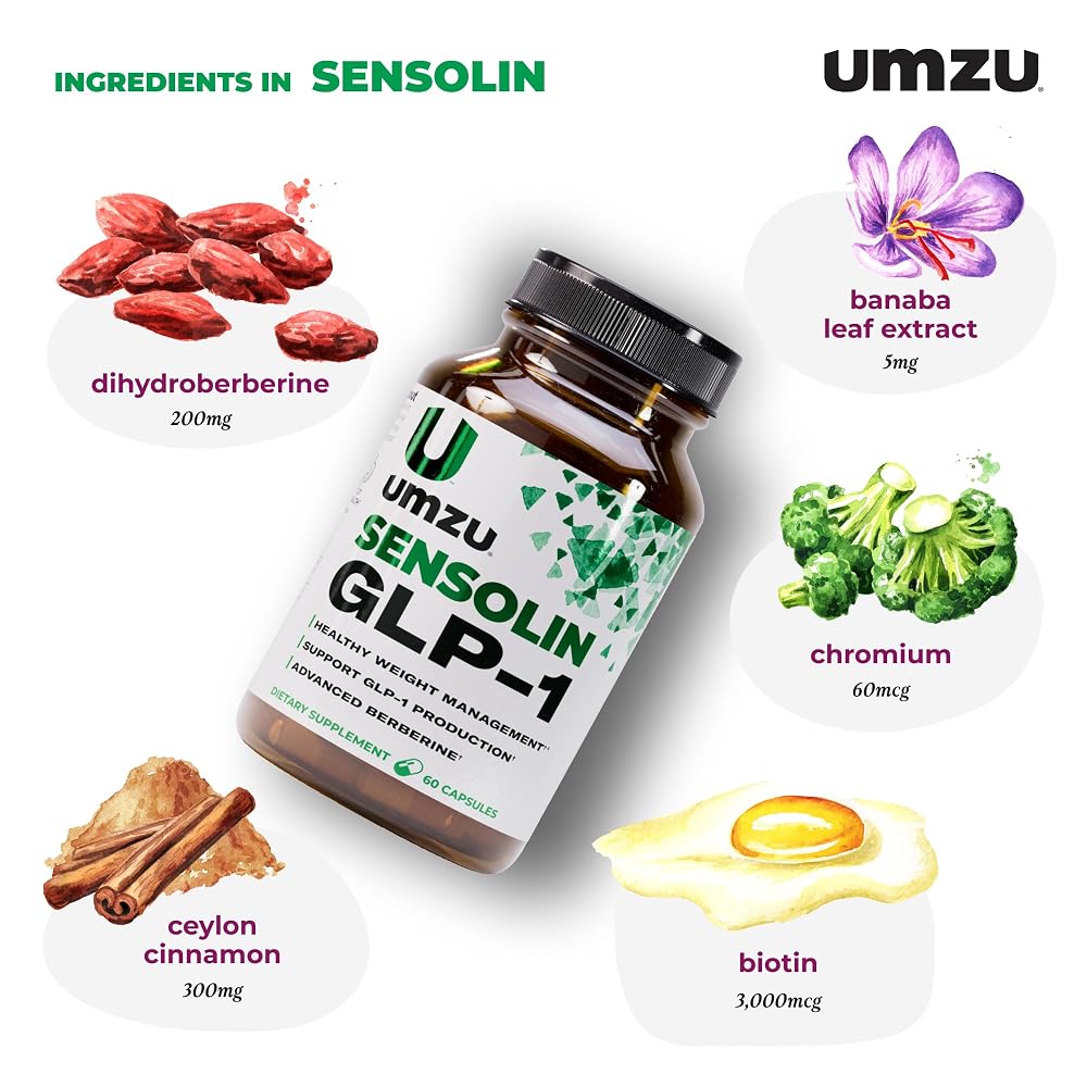 UMZU Sensolin GLP-1 Support Supplement - 60 Capsules - image 3