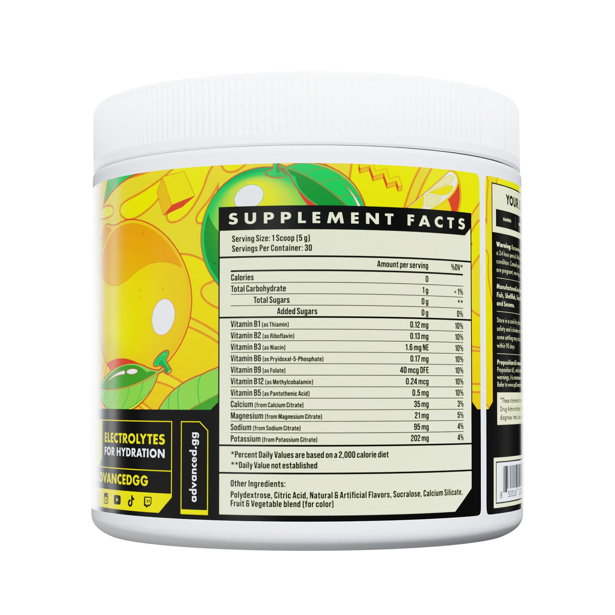 Advanced Hydration Electrolyte Drink Mix with B Vitamins - 30 Servings - image 3